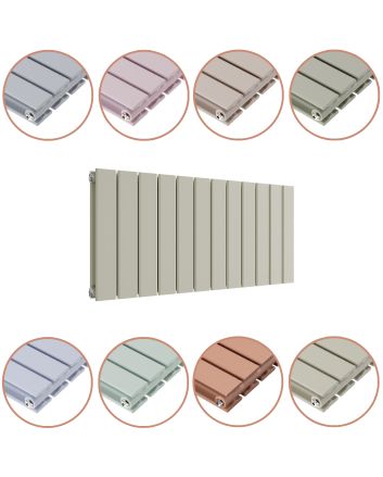 400 x 840mm 'Pick A Pastel' Double Flat Panel Horizontal Radiator