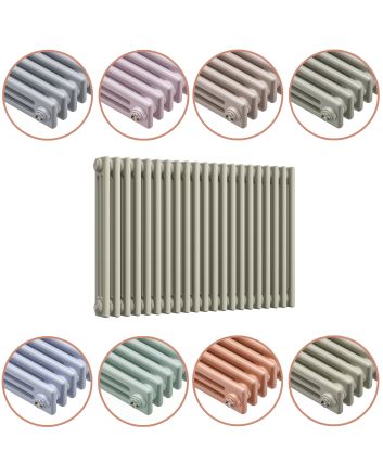 600 x 1013mm 'Pick A Pastel' Horizontal Traditional 3 Column Radiator