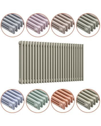 600 x 1193mm 'Pick A Pastel' Horizontal Traditional 3 Column Radiator
