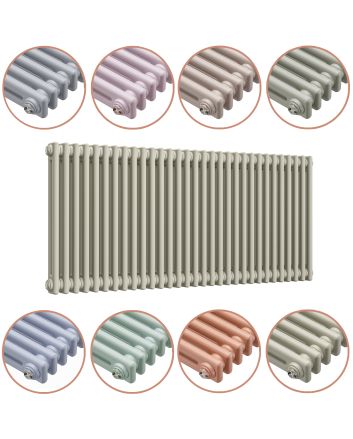 600 x 1508mm 'Pick A Pastel' Horizontal Traditional 2 Column Radiator