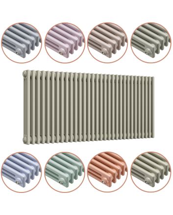 600 x 1508mm 'Pick A Pastel' Horizontal Traditional 3 Column Radiator