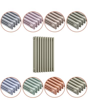 600 x 425mm 'Pick A Pastel' Horizontal Traditional 3 Column Radiator