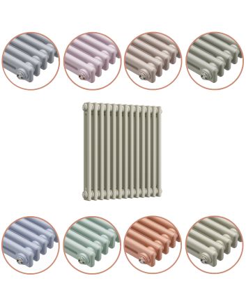 600 x 608mm 'Pick A Pastel' Horizontal Traditional 2 Column Radiator