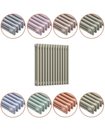 600 x 608mm 'Pick A Pastel' Horizontal Traditional 3 Column Radiator