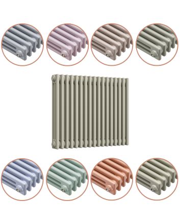 600 x 788mm 'Pick A Pastel' Horizontal Traditional 3 Column Radiator