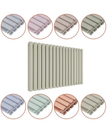 635 x 1000mm 'Pick A Pastel' Double Oval Tube Horizontal Radiator