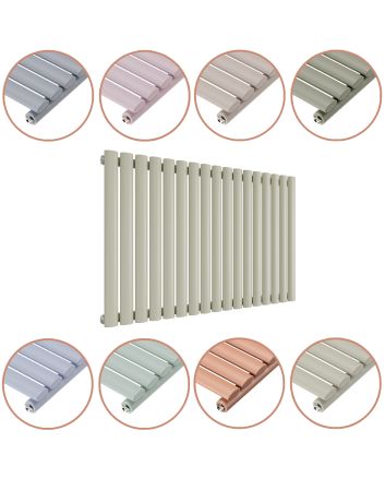 635 x 1000mm 'Pick A Pastel' Single Oval Tube Horizontal Radiator
