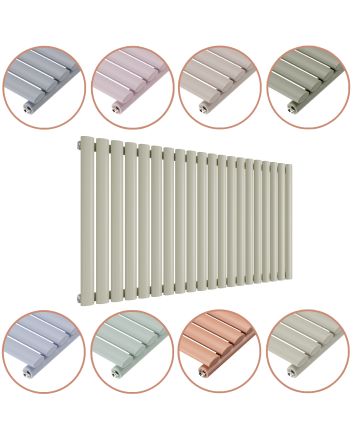 635 x 1180mm 'Pick A Pastel' Single Oval Tube Horizontal Radiator