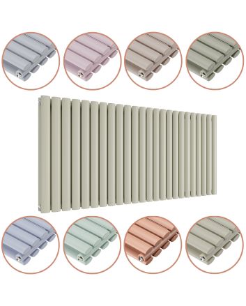 635 x 1411mm 'Pick A Pastel' Double Oval Tube Horizontal Radiator