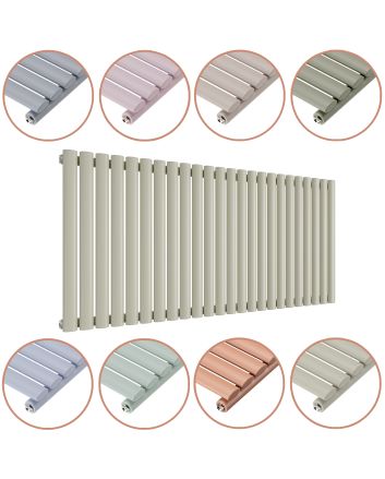 635 x 1411mm 'Pick A Pastel' Single Oval Tube Horizontal Radiator