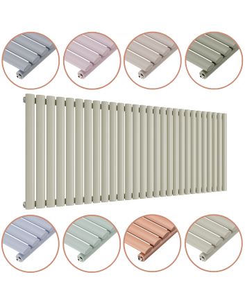 635 x 1652mm 'Pick A Pastel' Single Oval Tube Horizontal Radiator