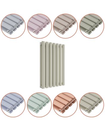 635 x 415mm 'Pick A Pastel' Double Oval Tube Horizontal Radiator