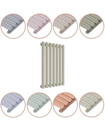 635 x 415mm 'Pick A Pastel' Single Oval Tube Horizontal Radiator