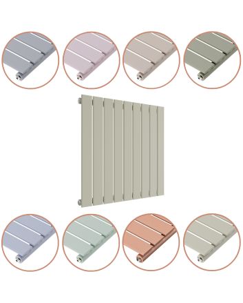 635 x 630mm 'Pick A Pastel' Single Flat Panel Horizontal Radiator