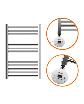 800 x 600mm Electric Chrome Heated Towel Rail