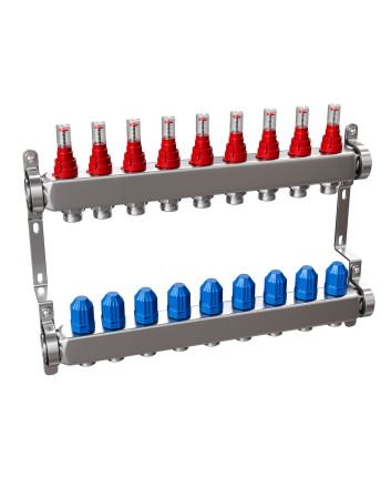 Toasty Toes, 9 Port Underfloor / Central Heating Manifold
