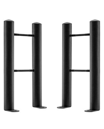 Black Floor-Mounting Radiator Feet