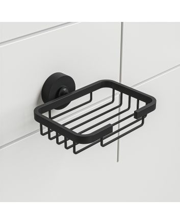 Modern Black Soap Basket / Holder