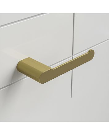 Modern Brushed Brass Toilet Roll Holder