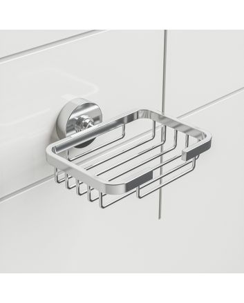 Modern Chrome Soap Basket / Holder