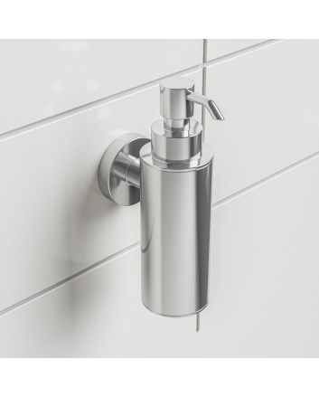 Modern Chrome Wall Mounted Soap Dispenser