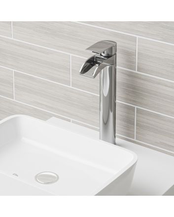 Allos Chrome Waterfall Counter Top Basin Tap