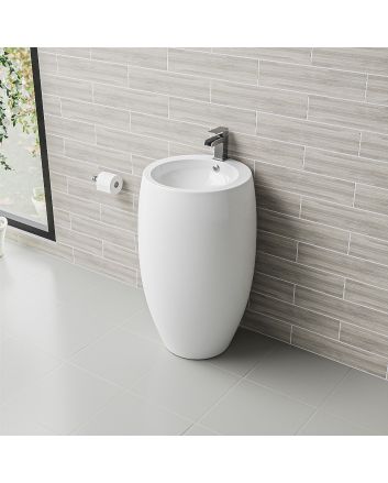 Chamonix Modern Freestanding Pedestal Basin