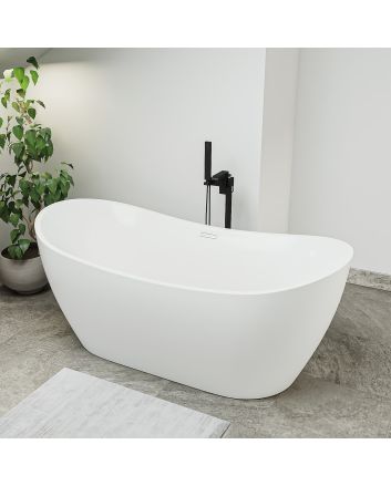 Geneva Freestanding Double Ended Slipper Bath, 1700 (L) x 800 (W) 