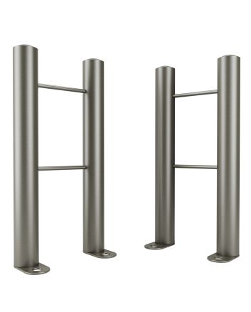 Raw Metal Floor-Mounting Radiator Feet