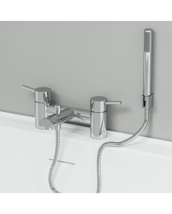 Darwin Chrome Bath Shower Mixer with Shower Kit