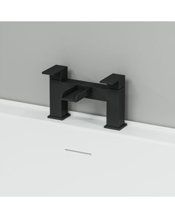 Alamere Black Waterfall Bath Filler Tap
