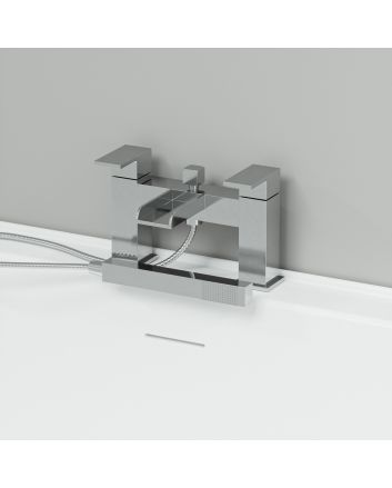 Alamere Chrome Bath Shower Mixer with Shower Kit