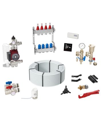 Toasty Toes, 180 - 200 Metre Sq Areas, Water Underfloor Heating Kit