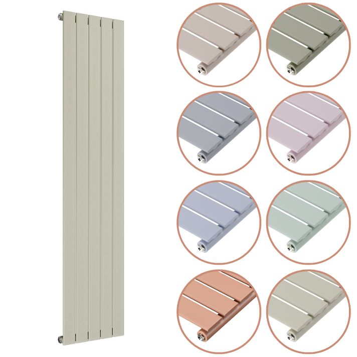 1600 x 350mm 'Pick A Pastel' Single Flat Panel Vertical Radiator
