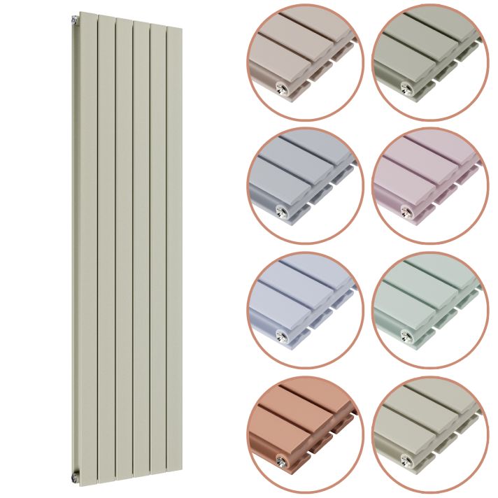 1600 x 420mm 'Pick A Pastel' Double Flat Panel Vertical Radiator