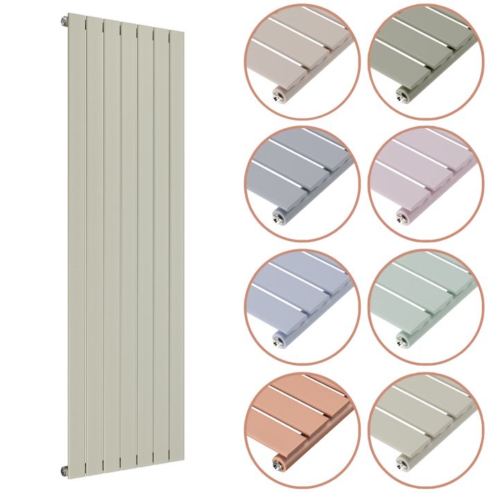 1600 x 490mm 'Pick A Pastel' Single Flat Panel Vertical Radiator