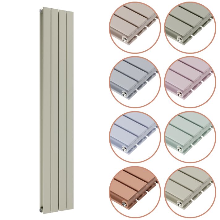 1780 x 280mm 'Pick A Pastel' Double Flat Panel Vertical Radiator