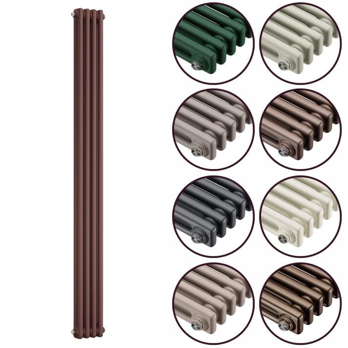 1800 x 203mm 'Accent Collection' Vertical Traditional 2 Column Radiator