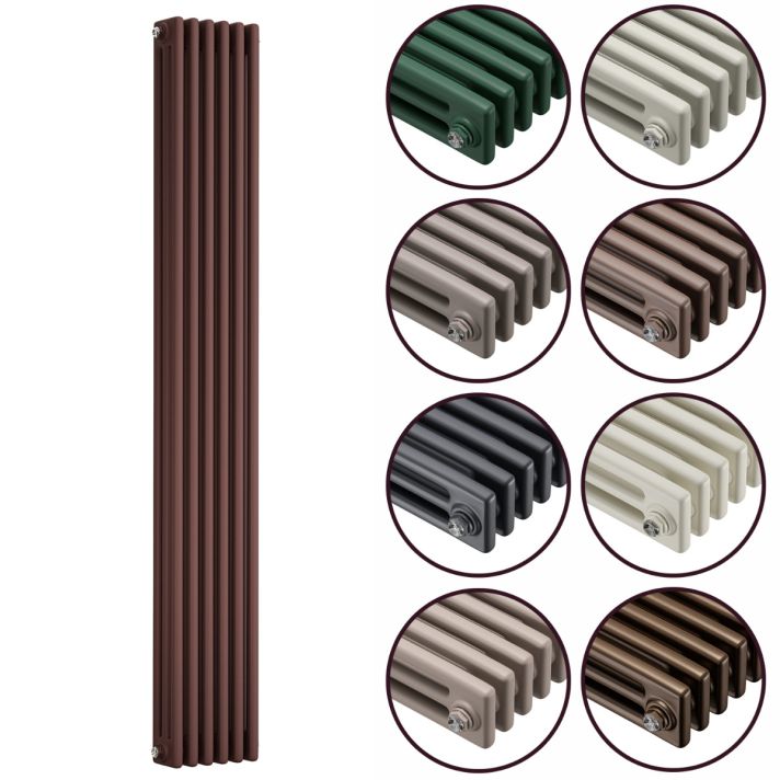 1500 x 293mm 'Accent Collection' Vertical Traditional 3 Column Radiator