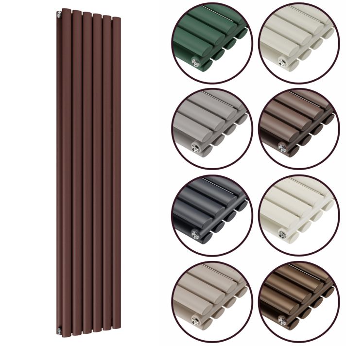 1780 x 354mm 'Accent Collection' Double Oval Tube Vertical Radiator