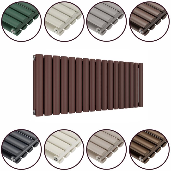 400 x 1000mm 'Accent Collection' Double Oval Tube Horizontal Radiator