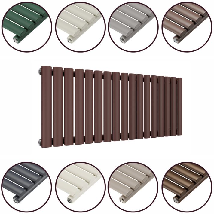 400 x 1000mm 'Accent Collection' Single Oval Tube Horizontal Radiator