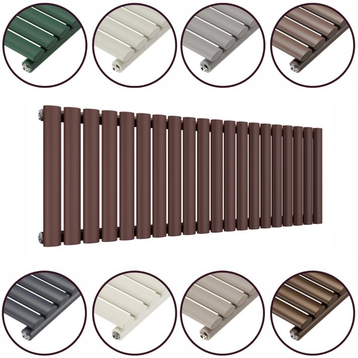 400 x 1180mm 'Accent Collection' Single Oval Tube Horizontal Radiator