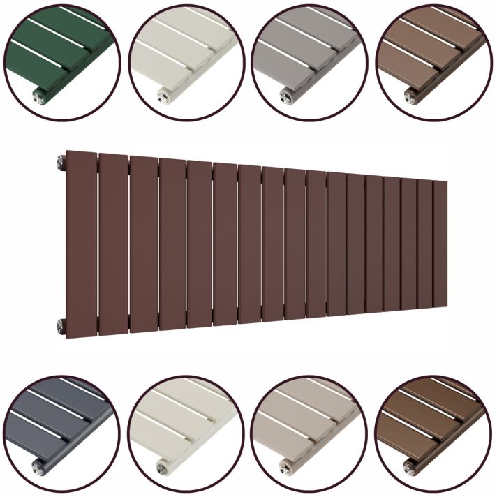 400 x 1190mm 'Accent Collection' Single Flat Panel Horizontal Radiator