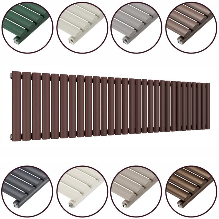 400 x 1652mm 'Accent Collection' Single Oval Tube Horizontal Radiator