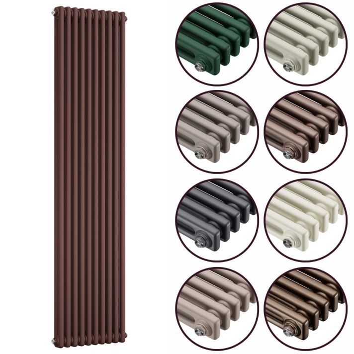 1800 x 470mm 'Accent Collection' Vertical Traditional 2 Column Radiator