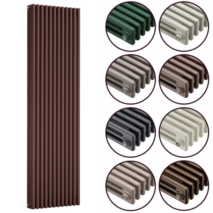 1500 x 560mm 'Accents Collection' Vertical Traditional 3 Column Radiator