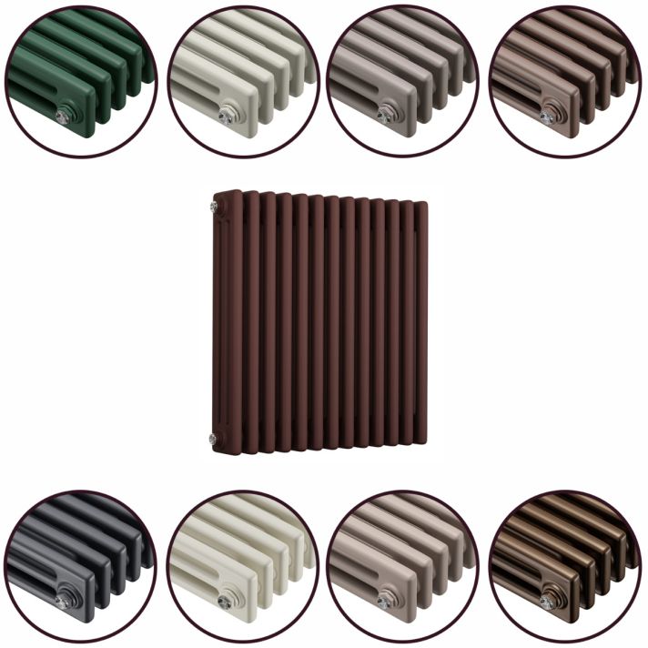600 x 608mm 'Accent Collection' Horizontal Traditional 3 Column Radiator