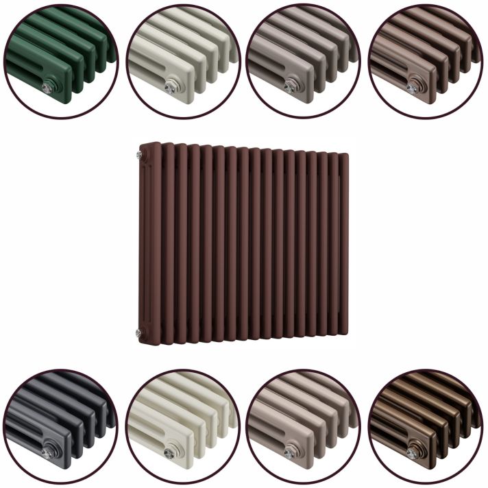 600 x 788mm 'Accent Collection' Horizontal Traditional 3 Column Radiator
