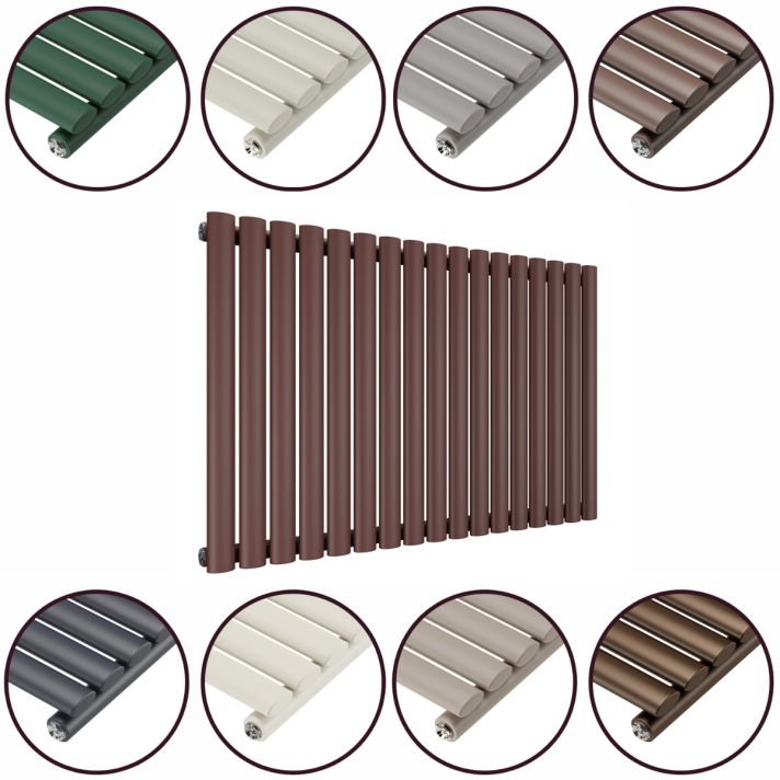 635 x 1000mm 'Accent Collection' Single Oval Tube Horizontal Radiator
